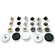 Plastic Snaps Buttons 3/4" Coin Type 19 mm 30L Brass Set Of 4 ERCB0019PLP