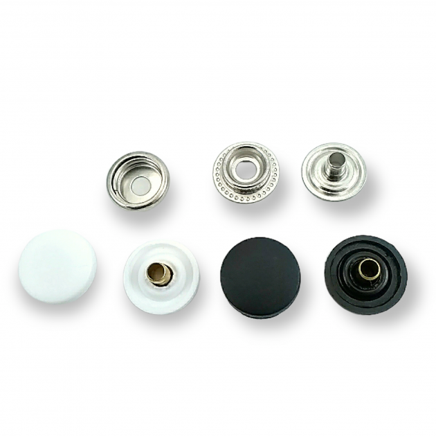 Plastic Snaps Buttons 61 System 15 mm 19/32" 24L Brass Set Of 4 ERC610015PL Plastic Snaps Buttons 61 System 15 mm 19/32" 24L Brass Set Of 4 ERC610015PL