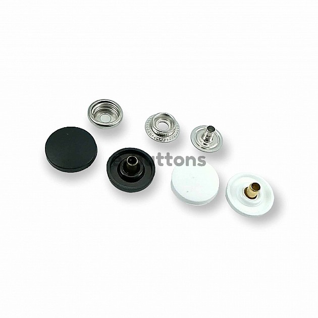 Plastic Snaps Buttons 61 System 17 mm 43/64" 27L Brass Set Of 4 ERC610017PL
