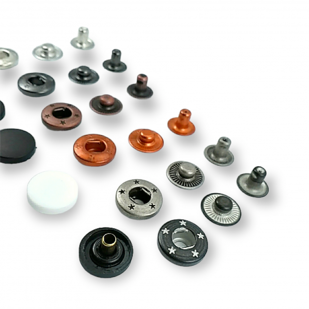 Plastic Alpha 15 mm Snaps Buttons19/32" 24L Brass Set Of 4 ERCA0015PL Plastic Alpha 15 mm Snaps Buttons19/32" 24L Brass Set Of 4 ERCA0015PL