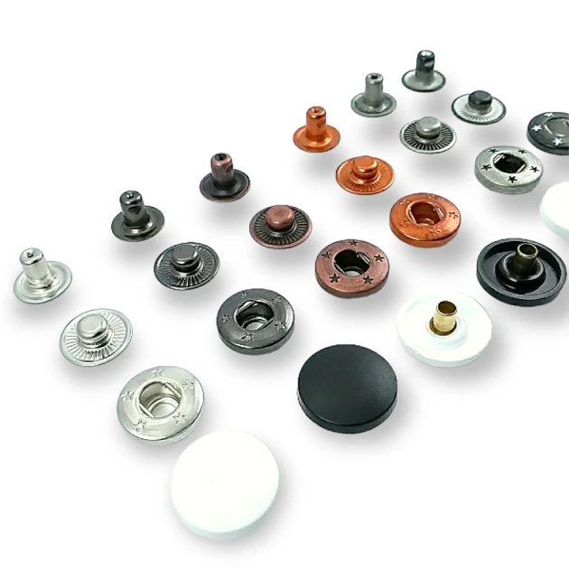 Plastik Alfa Çıtçıt 17 mm 54 Sistem Pirinç 4 lü Takım ERCA0017PL