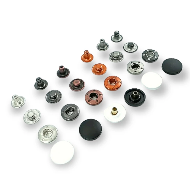 Plastik Alfa Çıtçıt 17 mm 54 Sistem Pirinç 4 lü Takım ERCA0017PL