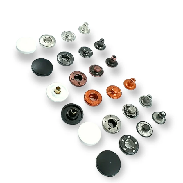 Plastik Alfa Çıtçıt 17 mm 54 Sistem Pirinç 4 lü Takım ERCA0017PL