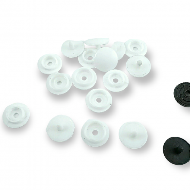 15 mm Plastic Snaps Buttons 19/32" 24L Set Of 4 (500 Pcs/Pkt) PLS00015ERC