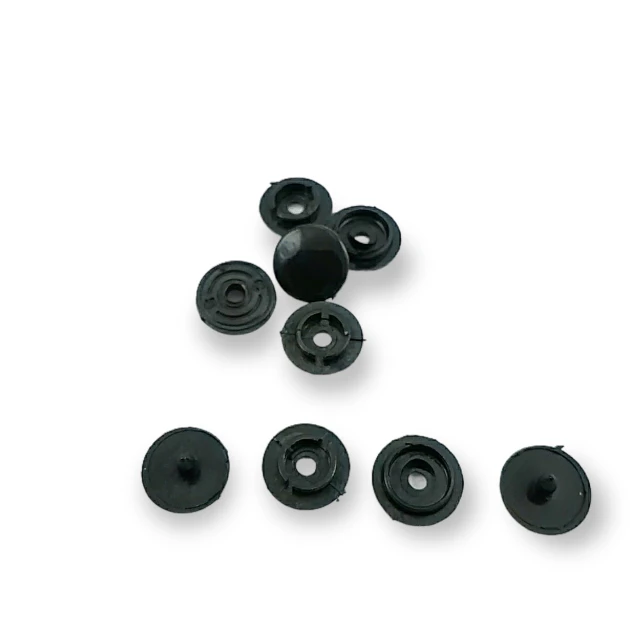 12,5 mm Plastic Snaps Buttons 31/64" 20L Set Of 4 (500 Pcs/Pkt) PLS00125ERC