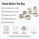 10 mm / 0.39 in Inner Diameter Stainless Metal Eyelet Capsule, 500 pcs/Pack ER0024P for textile, leather, and outdoor
