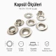 10 mm / 0.39 in Inner Diameter Stainless Metal Eyelet Capsule, 500 pcs/Pack ER0024P for textile, leather, and outdoor