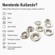10 mm / 0.39 in Inner Diameter Stainless Metal Eyelet Capsule, 500 pcs/Pack ER0024P for textile, leather, and outdoor