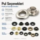 Stainless Steel Eyelet 13 mm / 0.51 in Inner Diameter ER0028P for textile and leather applications