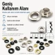 Stainless Steel Eyelet 13 mm / 0.51 in Inner Diameter ER0028P for textile and leather applications