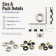 Stainless Steel Eyelet 13 mm / 0.51 in Inner Diameter ER0028P for textile and leather applications