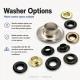 Stainless Steel Eyelet 13 mm / 0.51 in Inner Diameter ER0028P for textile and leather applications