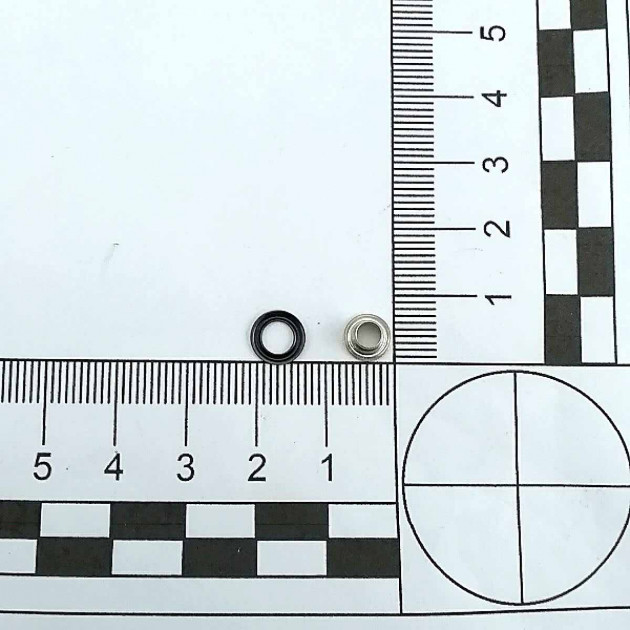 9/64" Brass 3,6 mm Curved Eyelet (500 Pcs/Pack) ERB0017PR