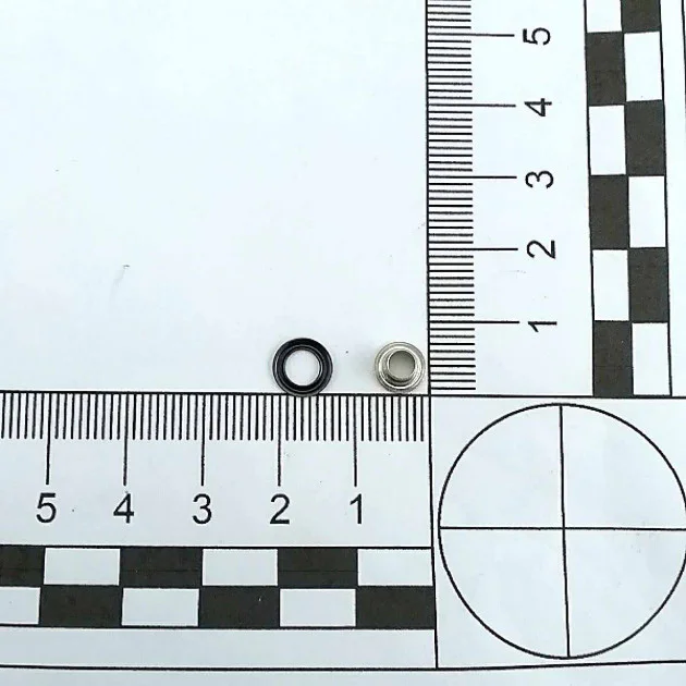 9/64" Brass 3,6 mm Curved Eyelet (500 Pcs/Pack) ERB0017PR