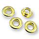 23/64" Brass 9,3 mm Curved Eyelet ERB0024PR