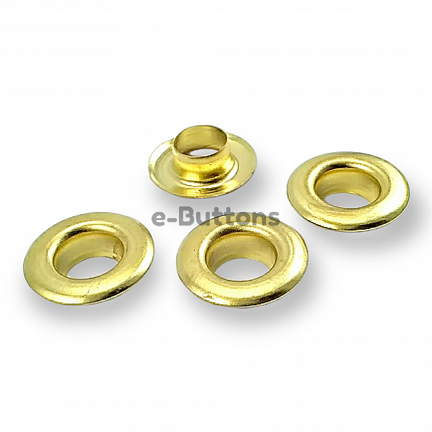 23/64" Brass 9,3 mm Curved Eyelet ERB0024PR