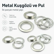 32 No 21 mm Düz Pirinç Kuşgözü  ERD0032PR