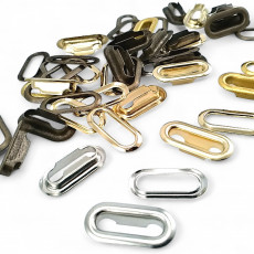 1 cm Oval Eyelet Brass 25/64" (500 Pieces/Pack) EROV0010PR