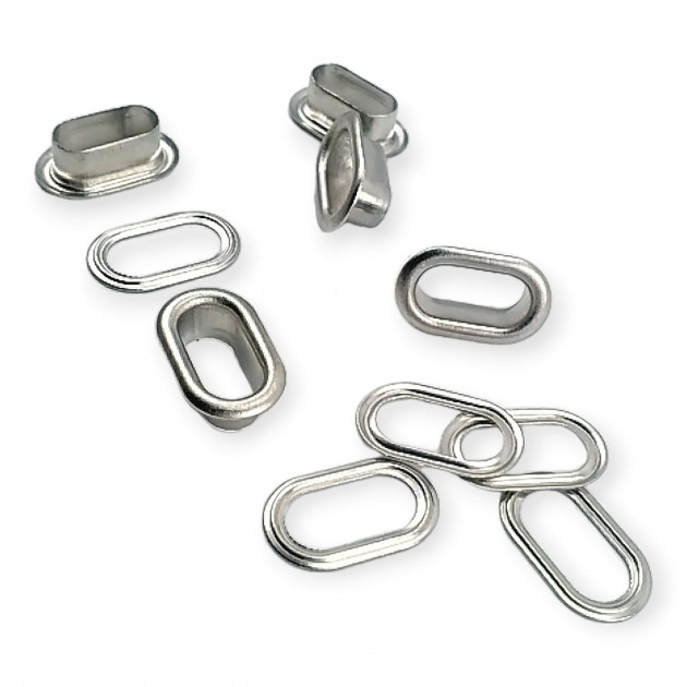 1 cm Oval Kuşgözü Pirinç No 2 ( 500  Ad/Paket) EROV0010PR