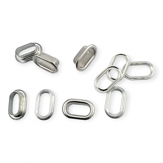 1 cm Oval Kuşgözü Pirinç No 2 ( 500  Ad/Paket) EROV0010PR