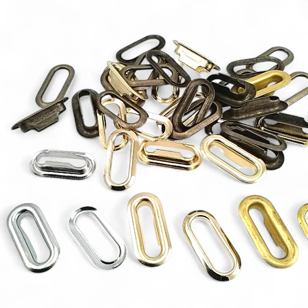 1,5 cm Oval Eyelet Brass 19/32" (500 Pieces/Pack) EROV0015PR
