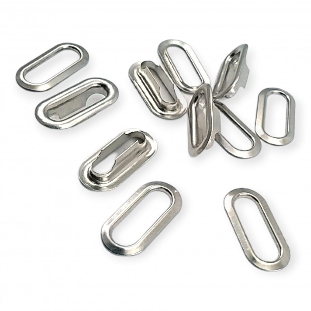 1,5 cm Oval Eyelet Brass 19/32" (500 Pieces/Pack) EROV0015PR