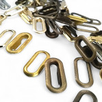 2 cm Oval Eyelet Brass 25/32" EROV0020PR