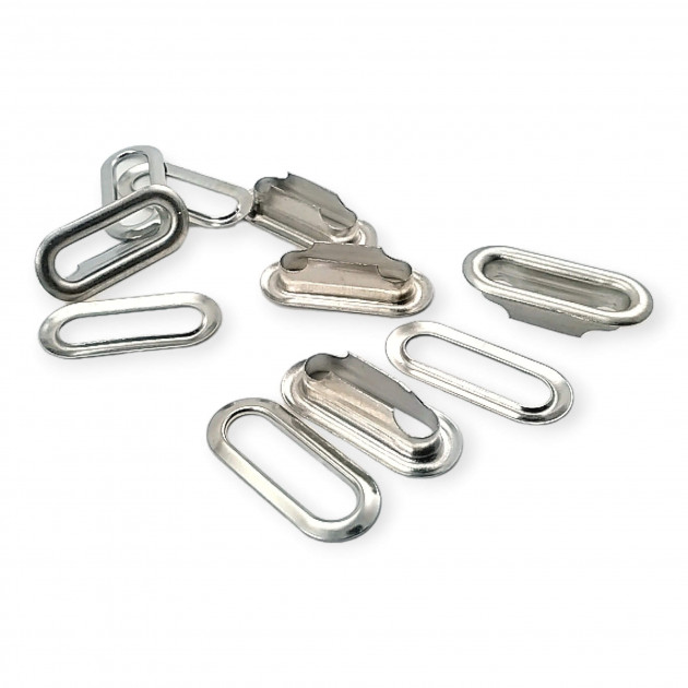 2 cm Oval Eyelet Brass 25/32" EROV0020PR 2 cm Oval Eyelet Brass 25/32" EROV0020PR