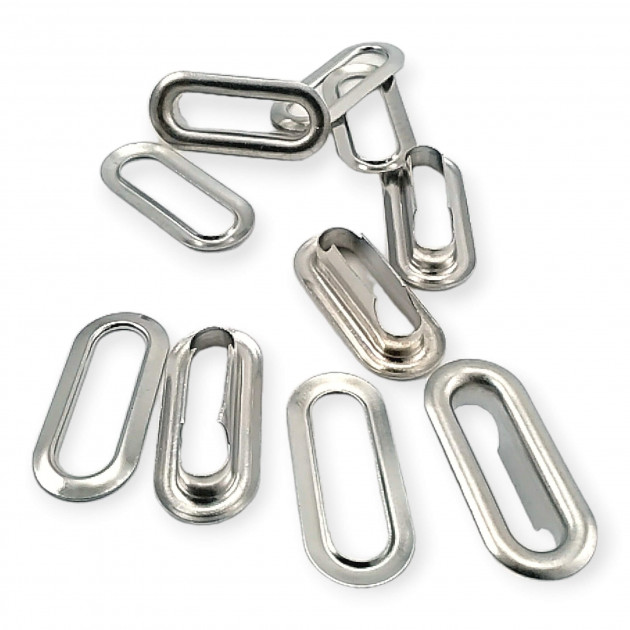 2 cm Oval Eyelet Brass 25/32" EROV0020PR 2 cm Oval Eyelet Brass 25/32" EROV0020PR