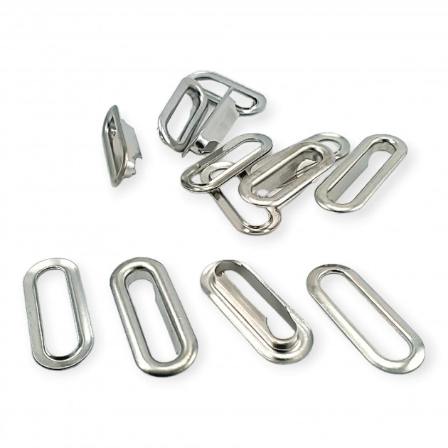 2,5 cm Oval Eyelet 1"  Brass EROV0025PR