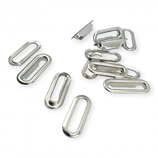 2,5 cm Oval Eyelet 1"  Brass EROV0025PR