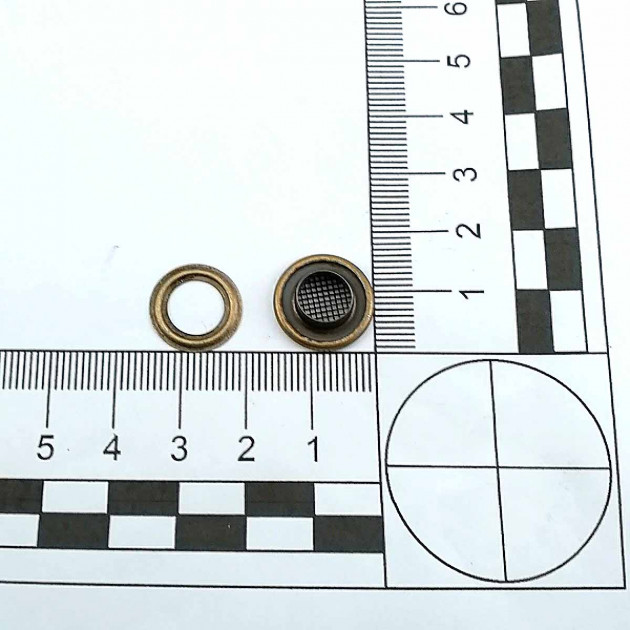 19/64" Brass Eyelet With Strainer Cover 7,7 mm ERSZK0005PR 19/64" Brass Eyelet With Strainer Cover 7,7 mm ERSZK0005PR