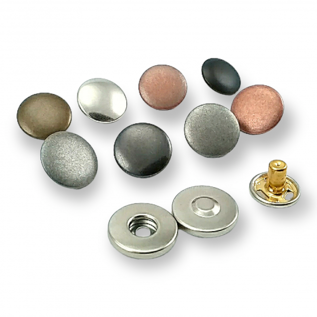 Magnetic Snap Buttons 15 mm Curved Brass Set of 4 ERMK015PR Magnetic Snap Buttons 15 mm Curved Brass Set of 4 ERMK015PR