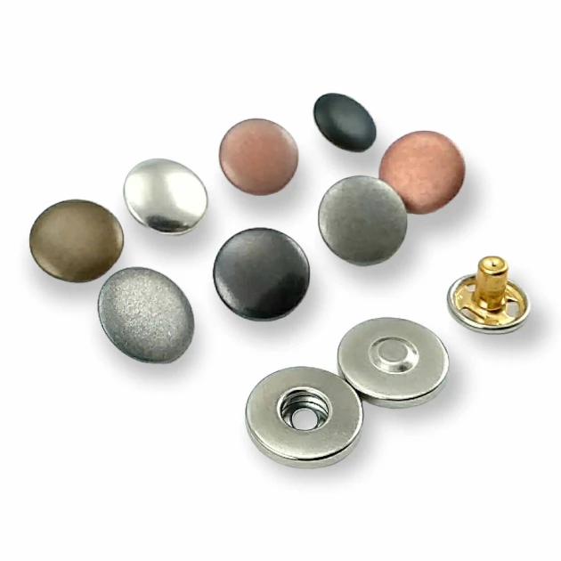 Mıknatıslı Çıtçıt 15 mm Bombeli Pirinç 4 lü Takım ERMK015PR