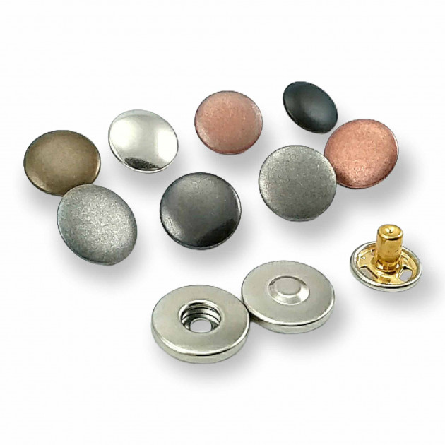 Magnetic Snap Buttons 15 mm Curved Brass Set of 4 ERMK015PR Magnetic Snap Buttons 15 mm Curved Brass Set of 4 ERMK015PR
