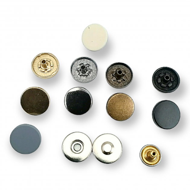 20 mm Magnetic Snap Fastener Set of 4 Flat Zamak ERMK018ZMK20