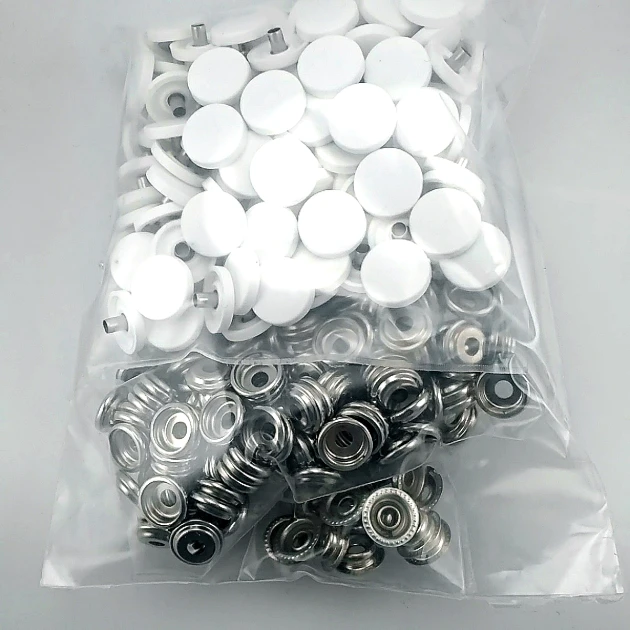 15 mm 61 Çıtçıt Düğme Saç 3 Alt Parça Çıtçıt 144 Adet/Paket C0004PL15PK