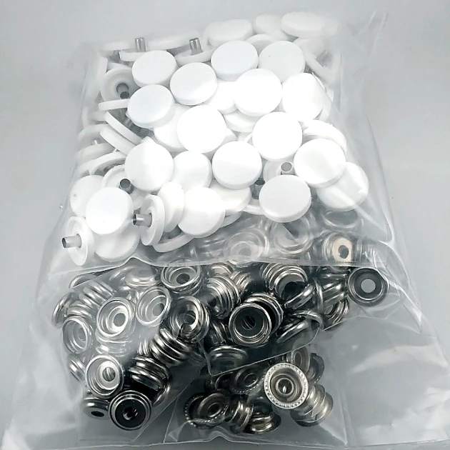 15 mm 61 Çıtçıt Düğme Saç 3 Alt Parça Çıtçıt 144 Adet/Paket C0004PL15PK