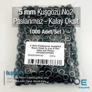 Stainless Eyelet 13/64" Inner Diameter 5 mm Old Silver 1000 Pcs/Pack ER0002PPKKO
