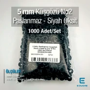 Stainless Eyelet 13/64" Inner Diameter 5 mm Black Oxide 1000 Pcs/Pack ER0002PPKSO