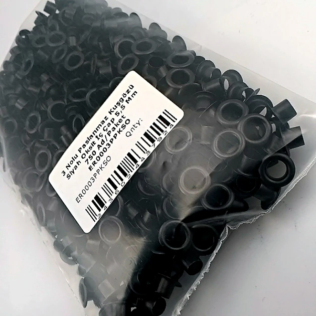 5,5 mm Kuşgözü Paslanmaz 3 No Siyah Oksit 750 Ad/Paket ER0003PPKSO