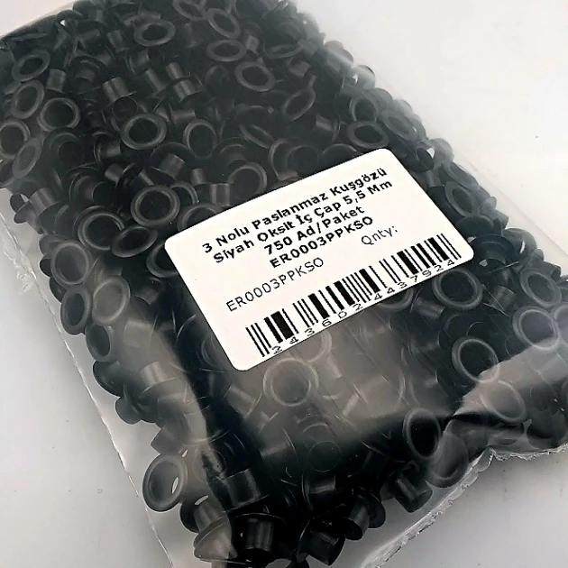 5,5 mm Kuşgözü Paslanmaz 3 No Siyah Oksit 750 Ad/Paket ER0003PPKSO