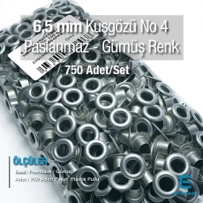 17/64" Eyelet Stainless 6.5 mm Free Ncikel 750 Pcs/Pack ER0004PPK