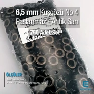 Eyelets 17/64" Antique Brass Stainless 6.5 mm 750 Pcs/Pack ER0004PPKAS