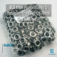 Eyelet 21/64" Free Nickel Stainless 8.5 mm 500 Pcs/Pack ER0005PPK