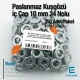 Paslanmaz Kuşgözü No 24 Çelik İç Çap 10 mm (250 Ad/Paket) ER0024PPK