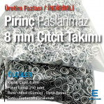 Prong Snap Fasteners 8 mm 0,31" For Baby Clothes Off White Color 250 Pieces ERBCLK0008PKBEYAZ