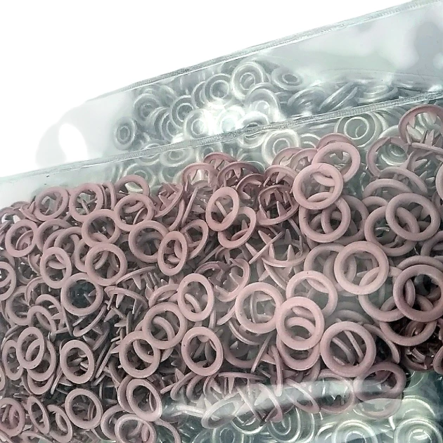 0,31" Prong Snap Fasteners 8 mm For Baby Clothes 500 Pieces Powder Color ERBCLK0008PMOR