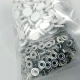 Plastic 15 mm - 0,59" White Snap Fastener with Cap 100 pieces/pack ERC0015PWHT