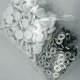Plastic 15 mm - 0,59" White Snap Fastener with Cap 100 pieces/pack ERC0015PWHT